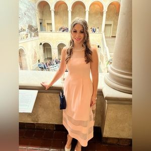 Size 4 blush pink cocktail dress